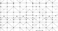 Abstract geometric grid pattern with dots and intersecting lines Royalty Free Stock Photo
