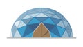 Abstract Geometric Half-Dome Structure, vector design Generative AI Royalty Free Stock Photo