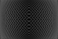 Abstract geometric halftone pattern in 3D convex shape