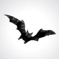 Abstract geometric halloween bat - vector illustration Royalty Free Stock Photo