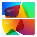 Abstract geometric headers