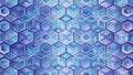 Abstract geometric hexagon cube pattern background design with subtle gradient color variations. Generative AI Royalty Free Stock Photo