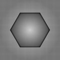 Vector Grey Gradient Geometric Texture Background with A Hexagon in Center Royalty Free Stock Photo