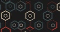 Abstract Geometric Hexagon Pattern Background Royalty Free Stock Photo