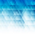 Abstract geometric hexagon pattern blue background