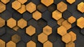 Abstract Geometric Hexagon Pattern Design Royalty Free Stock Photo