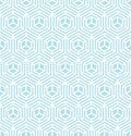 Abstract geometric hexagon unique graphic pattern background Royalty Free Stock Photo