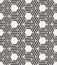 Abstract geometric hexagon unique graphic pattern background Royalty Free Stock Photo