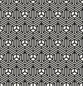 Abstract geometric hexagon unique graphic pattern background Royalty Free Stock Photo