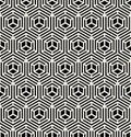 Abstract geometric hexagon unique graphic pattern background Royalty Free Stock Photo
