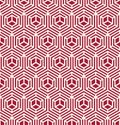 Abstract geometric hexagon unique graphic pattern background Royalty Free Stock Photo