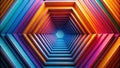 Abstract Geometric Hexagon Wallpaper A Minimalist Warped Pattern for Modern Design Enthusiasts