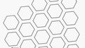 Abstract geometric hexagonal honeycomb pattern vector design Generative AI Royalty Free Stock Photo