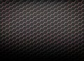 Abstract geometric hexagonal pattern background. dark black, red line texture honeycomb design. Royalty Free Stock Photo