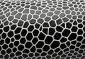 Abstract geometric hexagonal pattern texture close up detail with contrasting light and dark areas isolated on transparent Royalty Free Stock Photo