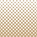 Abstract geometric hipster fashion halftone gold square pattern Royalty Free Stock Photo