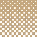 Abstract geometric hipster fashion halftone gold square pattern Royalty Free Stock Photo