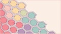 Abstract geometric honeycomb pattern, nature-inspired design element vector design Generative AI Royalty Free Stock Photo