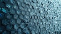 Abstract Geometric Honeycomb Pattern With Reflective Surfaces and Cool Tones Royalty Free Stock Photo