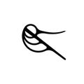 abstract and geometric hummingbird logo. Royalty Free Stock Photo