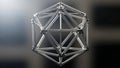 Abstract Geometric Icosahedron Structure Royalty Free Stock Photo