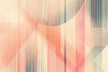 Abstract geometric illustration with soft pastel colors and dynamic lines creating visual harmony Royalty Free Stock Photo