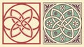 Abstract Geometric Interlocking Shapes, vector design Generative AI Royalty Free Stock Photo