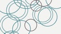 Abstract Geometric Intersecting Forms, Dynamic Modern Pattern, vector design Generative AI Royalty Free Stock Photo