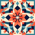 abstract geometric kaleidoscope background. symmetrical kaleidoscope pattern. multicolor kaleidoscope texture. Generative AI