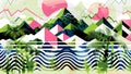 Abstract Geometric Landscape with Tropical Elements and Graph Overlays