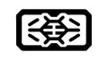 Abstract geometric lattice icon, for structure, network, or modern design, vector design Generative AI Royalty Free Stock Photo