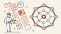 Abstract Geometric Layered Squares, Modern Interlocking Tileable Design, vector design Generative AI Royalty Free Stock Photo