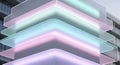 Abstract geometric layers of soft pastel light and shadow Royalty Free Stock Photo