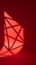 Abstract Geometric Light Art with Red and Black Colors Royalty Free Stock Photo