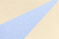 Abstract geometric light cream paper background with pastel blue ray, macro texture for banner, template, presentation Royalty Free Stock Photo