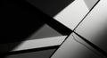 Abstract geometric light and shadow play creates dramatic modern texture Royalty Free Stock Photo