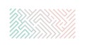 Abstract Geometric Line Maze Pattern Icon, vector design Generative AI Royalty Free Stock Photo