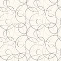 Abstract geometric line and round seamless pattern