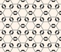 Abstract geometric linear texture with hexagonal lattice, grid, mesh, lathing.