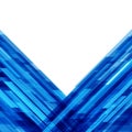 Abstract geometric lines blue background.