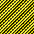 Abstract geometric lines with diagonal black and yellow stripes. Vector illustration