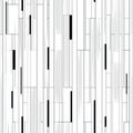Abstract Geometric Lines Pattern with Vertical Stripes in Black and White. Royalty Free Stock Photo