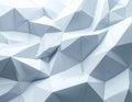 Abstract Geometric Low Poly White Surface Texture With Sharp Edges And Shadows Royalty Free Stock Photo