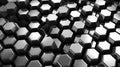 Abstract of Geometric Mesh Cells Grey Hexagon Background Royalty Free Stock Photo