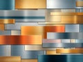 Abstract Geometric Metal Texture Background with Gold Silver Bronze and Copper Royalty Free Stock Photo