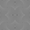 Abstract geometric monochrome background - Mosaic of 4 rotating Royalty Free Stock Photo