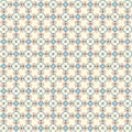 Abstract geometric mosaic floral pattern in light calm neutral colors