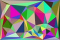 Abstract geometric mosaic pattern created from vibrant triangles and polygons forming a colorful low poly background Royalty Free Stock Photo