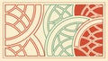 Abstract geometric mosaic pattern design element vector design Generative AI Royalty Free Stock Photo