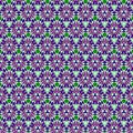 Abstract geometric mosaic tiles fabric and paper pattern Muted pink, purple, blue, green motifs Royalty Free Stock Photo